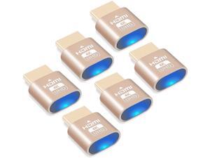 4K HDMI virtual plug, headless ghost display simulator, 3840x2160@60Hz high resolution virtual display display adapter, suitable for Ethereum ETH ZEC BTC mining, compatible with Windows Mac OSX-6 pack 4K HDMI virtual plug, headless ghost display simulator, 3840x2160@60Hz high resolution virtual display display adapter, suitable for Ethereum ETH ZEC BTC mining, compatible with Windows Mac OSX-6 pack
