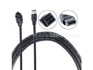 Firewire 800 to 400 IEEE-1394 cables firewire 9 pin to 6 pin IEEE 1394 FireWire data sync Cable 9pin to 6pin firewire for macs