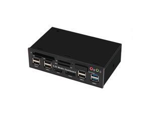 5.25 Inch Usb 3.0 Front Panel Pc Usb 3.0/2.0 Hub E-Sata Sata Audio Multi Card Reader for Computer Case Optical Drives Bay