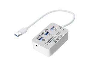 USB 3.0 Multi Hub Card Reader COMBO High Speed USB Hub with MS/SD/M2/TF Card Reader 3 Ports USB Splitter for Laptop
