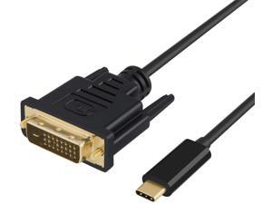 USB C to DVI Cable Type C to DVI D 24+1 Video Adapter 1080P  6FT/1.8M