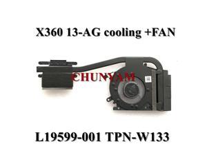 TPN-W133 For Envy X360 13-AG cooling Heatsink Fan L19599-001 100%Tested
