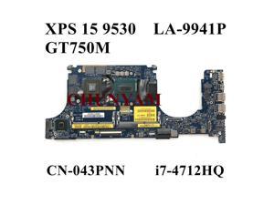 LA-9941P w/ i7-4712HQ GT750M 2GB For XPS 15 9530 Laptop Notebook Motherboard CN-043PNN 43PNN Mainboard 100% Tested