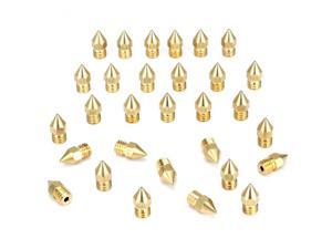 30 Pcs 3D Printer Extruder Nozzle-MK8 0.4 mm Nozzle for Ender 3 Anet A8 Makerbot MK8 Creality CR-10 CR-10S S4 S5 3Pro 5