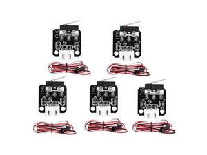 5Pcs 3D Printer Accessories X/Y/Z Axis End Stop Limit Switch 3Pin N/O N/C Easy to Use Mini Switch for CR-10 Ender-3