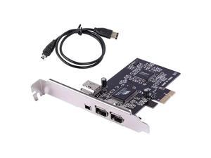 PCIe Firewire Card for Windows 10,IEEE 1394 PCI Express Controller 4 Ports(3 x 6 Pin and 1 x 4 Pin),Firewire 800 Adapter