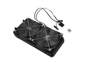 Aluminum 240mm 10 Pipe Water Cooling Cooled Row Heat Exchanger Radiator with Fan for CPU PC Water Cooling System
