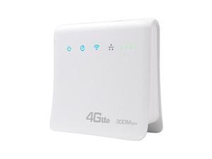 300Mbps Wifi Routers 4G LTE CPE Mobile Router with LAN Port Support SIM Card Portable Wireless WiFi Router-EU Plug