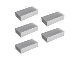 5X Aluminum Heat Radiator Heatsink Cooling Fin 150X69X37mm Silver Tone