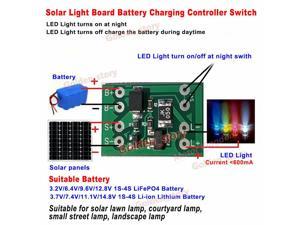 Automatic Solar Panel Charger Board Night Light LED Lamp Control Switch Controller Switch Module