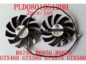 PLD08010S12HH 2pcs/lot 40x40x40mm 12V 0.35A for GTX460 GTX560 GTX570 GTX580 R6790 R6850 R6870 Cooling fan