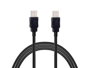 8m USB2.0 Type-A Male to USB 2.0 A Male Data Cable for Hard Disk & Scanner & Printer black color