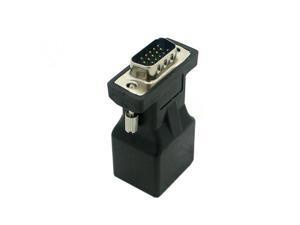 Extender VGA RGB HDB 15pin Male to LAN CAT5 CAT6 RJ45 Network Cable Female Adapter DB-035