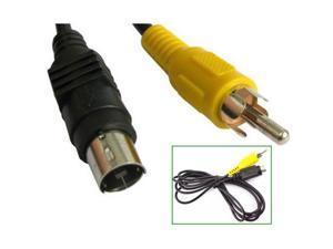 4 Pin S-video mini Din Male to RCA Male Cable adapter