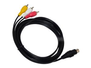 S-Video 7 Pin plug to 3 RCA male Audio Video Cable for PC Laptop TV 1.8m