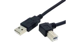 The  USB 2.0 A Male to B Male Right Angled 90 Degree Printer Scanner Hard Disk Cable 1.5m 12ft