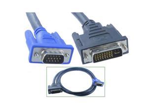 DVI-I(24+5) Male to VGA Male Video Monitor Cable  1.8m