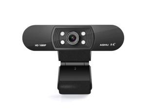 USB webcam H800 HD 1080P camera LED light night vision auto focus Built-in digital microphone Drive-with base