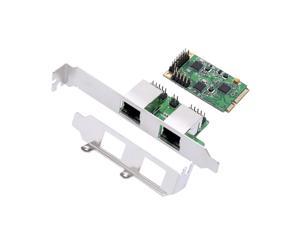 Mini PCI-Express Dual Gigabit Ethernet Controller Card 10/100/1000 BASE-T Ethernet LAN controlle