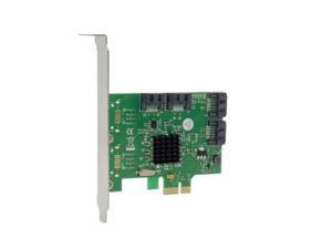 PCI-e 4 Ports 6G SATA III 3.0 controller card Marvell 88SE9215 non raid pcie 2.0 x1 expansion card Low profile bracket