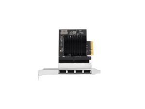 4 Ports PCIe 2.5 Gigabit RJ45 Lan 2X 10/100/1000/2500Mbps Realtek 8125b Chip Quad Port Server Gigabit Network Card 2.5G Ethernet