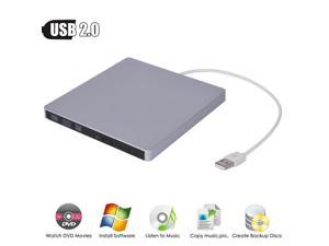 Universal USB 2.0 External DVD Burner CD Player Portable Optical Drive For MacBook Laptop/Windows XP/7/810 Notebook PC
