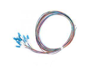12 Strand Fiber Optic Pigtail LC/UPC Single Mode Low Insertion Loss 1.5m  LC Fiber Pigtail