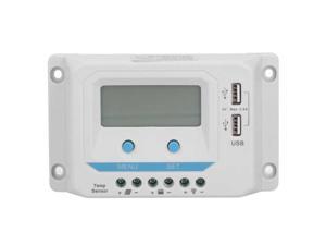 Solar Charge Controller with LCD Display USB PWM Household Control EL2410Z 12V/24V 10A Solar Controller