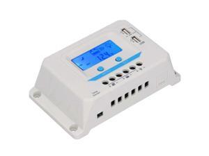 solar Solar Charge Controller Panel PWM 30A Household ABS Shell LCD Display EL2430Z 12V/24V Solar Controller