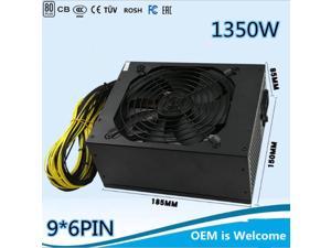 T.F.SKYWINDINTL 1350W Miner Mining Power Supply Mining Rig Machine for Ethereum Mining 1350W PSU For Antminer t9 Bitcoin Miner