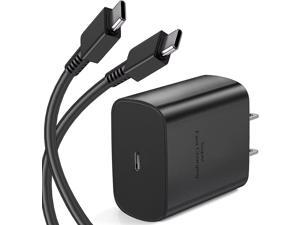 45W Samsung Super Fast Charging Type C Wall Charger USBC Android Phone Charger Block with 66FT C Type Cable for Samsung Galaxy S23 ultraS23S23S22S22 UltraS22S21Note 1020Tab S7S8 Black