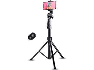 Phone Tripod Stand  Selfie Stick Tripod 59 Extendable Cell Phone Tripod with Wireless Remoteand and Phone Holder for iPhone Android Phone Camera