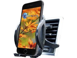 Onyx Air Vent Universal Smartphone Car Mount Holder  Cradle for Iphone 6 Plus 5S Samsung Galaxy S5 S4 S3 Note 3 and other Smartphones unto 40 wide  Black