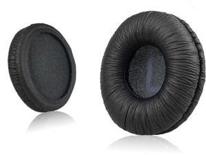 Universal Replacement Ear Pads for Sony MDRZX110MDRZX330BTV150WHCH500 JBL Tune 600btT500BTT450BT Many Other 70MM Round OnEar HeadphonesList Inside by Thicker Black