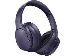 D Wireless Headphones Over Ear 90H Playtime Bluetooth 53 Wireless Headphones with 3 EQ Modes Builtin HD Mic HiFi Stereo Sound Deep Bass Memory Foam Ear Cups Purple