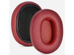Hesh 3 Protein Leather Replacement Ear Pads Compatible with Skullcandy Crusher Wireless Crusher Evo Crusher ANC Hesh 3 Headphones Ear Cushions Headset Earpads Ear Cups Repair Parts Red