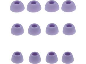 Purple Earbud Tips 6 Pairs SML Earbud Covers Rubber Replacement Earbud Tips Ear Bud Replacement Pieces Silicone Compatible with Samsung Galaxy Buds 2 Pro Headphones Fit in Charge Case
