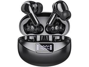 Wireless Earbuds Bluetooth Headphones 36H Playtime Ear Buds with LED Power Display Charging Case  Deep Bass IPX7 Waterproof Earphones Microphone Stereo Headset for iPhone Android Laptop