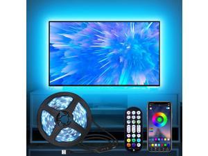 LED Lights for TV Led Backlight 98ft RGB Led Strip Lights for TV Lights Behind USB TV Led Lights Strip for 3243in TV Bluetooth APP Remote Control Music Sync TV Backlight for Gaming Room