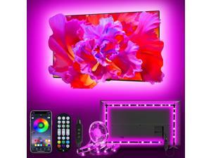 LED Lights for TV 984ft RGB Strip Lights for TV Behind 3243in TV Bluetooth APP Remote Control Music Sync TV Backlight for Bedroom Gaming Room no Battery