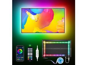 LED Lights for TV Led Backlight 984ft RGB Led Strip Lights for TV Lights Behind USB Led Light Strip for 3243in TV Bluetooth APP Control Music Sync Strip Lighting for Christmas Decorations