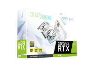 ZOTAC GAMING GeForce RTX 3060 AMP White Edition, 12GB GDDR6, 192-bit, 15 Gbps, PCI 4.0, Gaming Graphics Card, IceStorm 2.0 Advanced Cooling, ZT-A30600F-10P