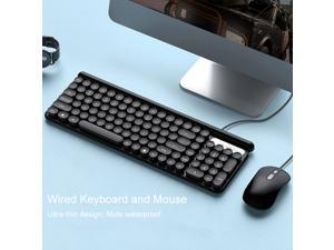 Keyboard and Mouse Combo,Compact Quiet Full Size Wired Keyboard and Mouse Set Ultra-Thin Sleek Design for Windows, Computer, Desktop, PC, Notebook, Laptop Keyboard and Mouse Combo,Compact Quiet Full Size Wired Keyboard and Mouse Set Ultra-Thin Sleek Design for Windows, Computer, Desktop, PC, Notebook, Laptop