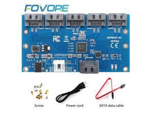 SATA 1 to 5 port multiplier card port multiplier SATA 3 Controller Card Motherboard SATA 3.0 III 6Gbps expansion card Adapter SATA 1 to 5 port multiplier card port multiplier SATA 3 Controller Card Motherboard SATA 3.0 III 6Gbps expansion card Adapter