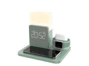 All in one Fast Wireless Charger Stand Night Light Charging Dock for iphone x 8plus watch airpods pro All in one Fast Wireless Charger Stand Night Light Charging Dock for iphone x 8plus watch airpods pro