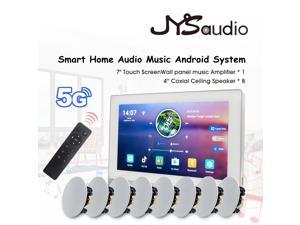 DP-iot 7" Touch screen Bluetooth WiFi in wall Android amplifier with home ceiling speaker set smart audio Home Background Music System DP-iot 7" Touch screen Bluetooth WiFi in wall Android amplifier with home ceiling speaker set smart audio Home Background Music System