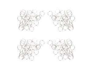 180PCS Multi-purpose Metal Round Ring for Hardware Bags Ring DIY Accessories - 12MM (Silver) 180PCS Multi-purpose Metal Round Ring for Hardware Bags Ring DIY Accessories - 12MM (Silver)