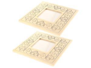 2PCS Blank Wooden Picture Holder Creative Heart Pattern Photo Frame Self Painting Homemade Frame for DIY Decor (Beige) 2PCS Blank Wooden Picture Holder Creative Heart Pattern Photo Frame Self Painting Homemade Frame for DIY Decor (Beige)