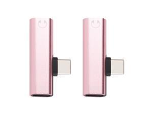 2pcs Type C to TypeC Dual Type-C USB-C Type C To 3.5mm Aux Jack Audio Adapter Earphone Charging Converter for Phone (Black) 2pcs Type C to TypeC Dual Type-C USB-C Type C To 3.5mm Aux Jack Audio Adapter Earphone Charging Converter for Phone (Black)