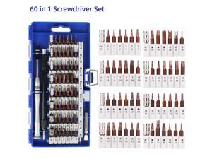 Precision Screwdriver Set, 60 in 1 S2 Electronics Repair Tool Kit with Quick Load Screw Driver Bits Multifunction Cellphone Tablet Handly Repair Tool,Blue Precision Screwdriver Set, 60 in 1 S2 Electronics Repair Tool Kit with Quick Load Screw Driver Bits Multifunction Cellphone Tablet Handly Repair Tool,Blue